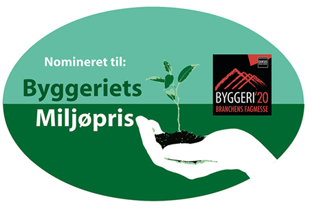 Nomineret til Byggeriets Miljøpris 2020
